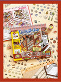 SIMNO 10-Scene Sticker Collection Book — Food Paradise (Built-in Positioning Lines) — Kids' DIY Quiet Book & Stress-Relief Toy
