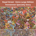 Lisheng 9.0 Royal Street New Sticker, Large Miniature Scene DIY, Stress-Relief, No-Cut, 3D Stereoscopic Sticker Painting